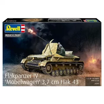 Plastový model tanku REVELL Flakpanzer IV 3,7 cm Flak 43 mierka 1:72