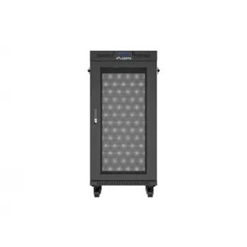 Racková skriňa LANBERG FF01-6624-23BL 24U samostatne stojaca 19 palcov 600×600 mm IP20 čierna