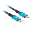USB-C na USB-C kábel LANBERG CA-CMCM-45CU-0020-BK, 240 W PD, 8K@60Hz, 2,0 m