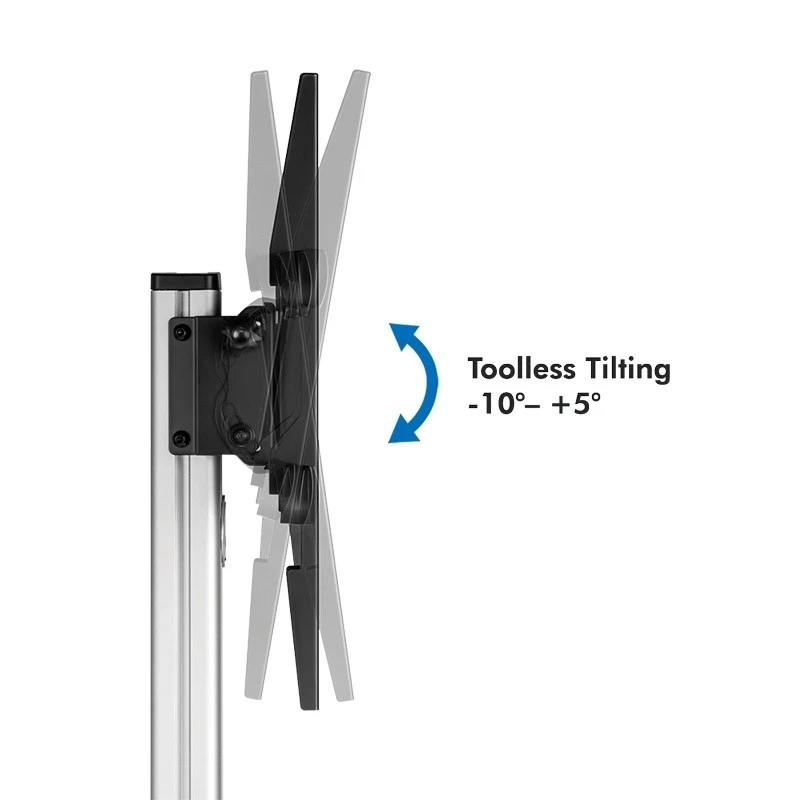 Vozík na TV/monitor, 37-86'' 50 kg max.