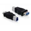 USB adaptér DeLOCK USB 3.0-B M na USB 3.0-A FM 65179