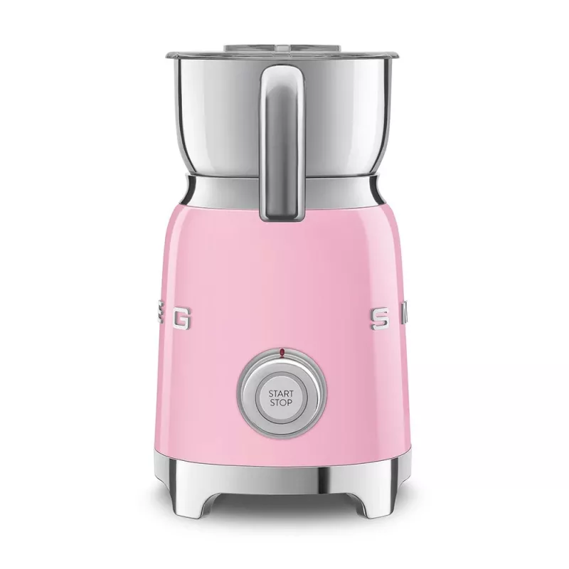 Automatický šľahač mlieka Smeg MFF11PKEU ružová nerezová oceľ 500W