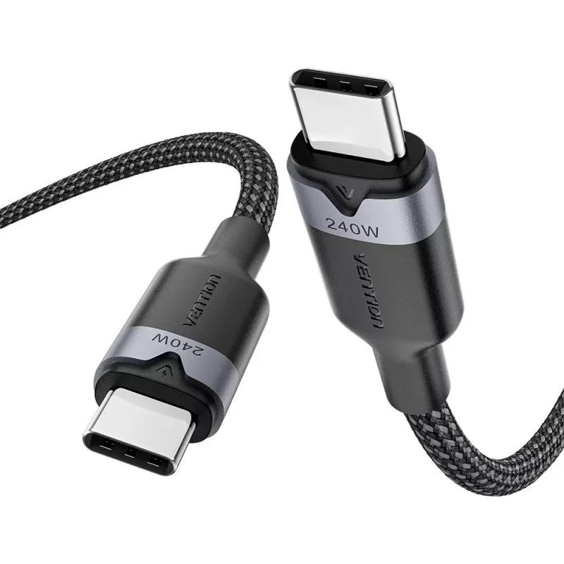 USB-C na C 2.0 Vention 3.1 5A 240W 1m BK kábel