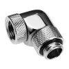 Alphacool Eiszapfen Connector Series - uhlový montážny adaptér pre systém kvapalinového chladenia - strieborno-niklový