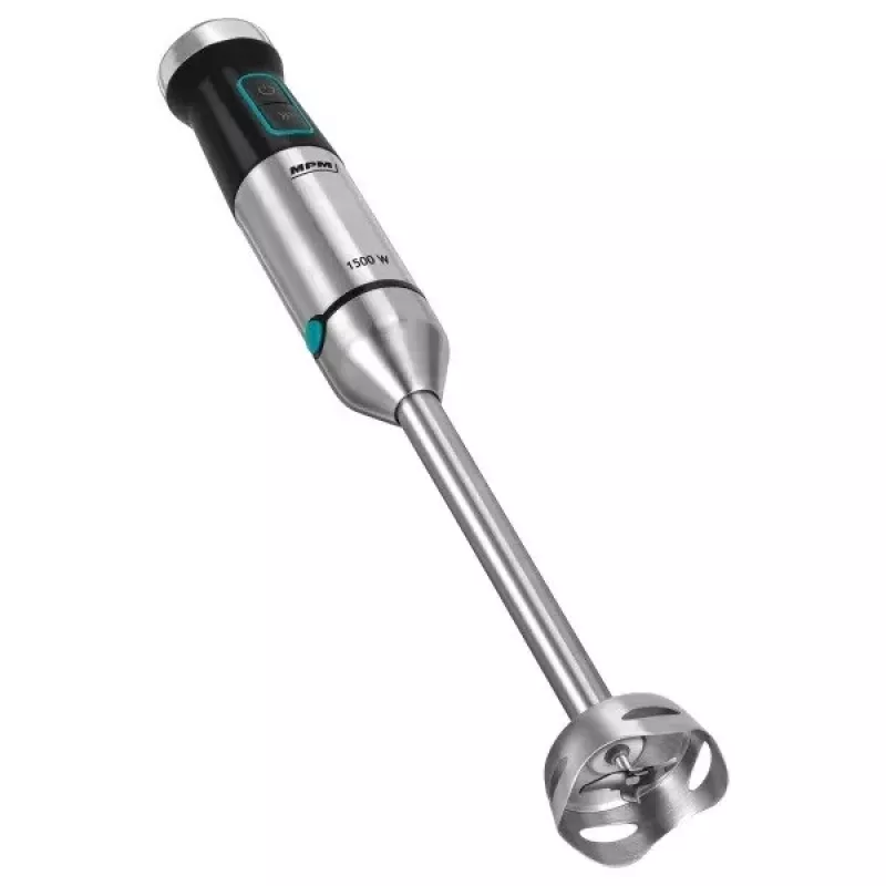 Tyčový mixér MPM MBL-42M — 1500 W, nerezové telo, variabilná rýchlosť, turbo, príslušenstvo