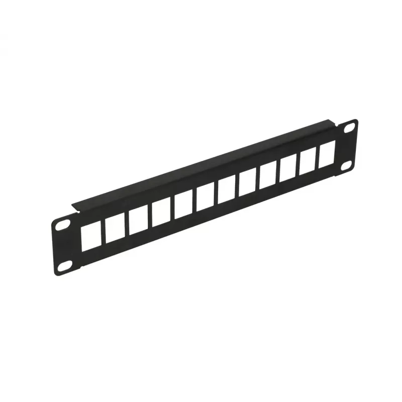 Patchpanel Extralink 12-port UTP 10 palcov kovové puzdro, čierny