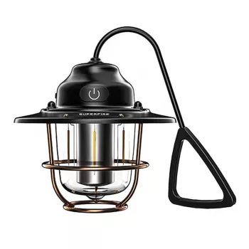 Kempingová lampa Superfire T57 7 režimov - prenosná LED lampa so 7 režimami osvetlenia