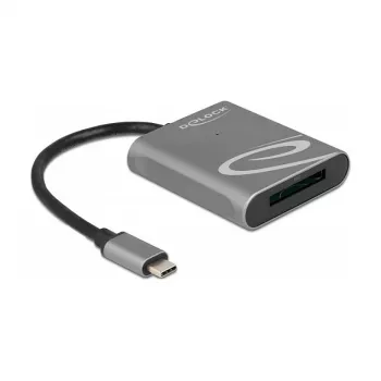 Čítačka kariet DeLOCK 91741 USB 3.2 Gen 1 Type-C čierna sivá