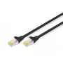 Digitus CAT 6A S/FTP RJ-45 patch kábel 7 m, čierny