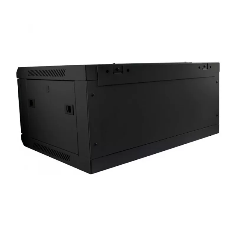 19 inch nástenná skriňa 9HE B600 / T450mm jednodielna čierna SMC-séria