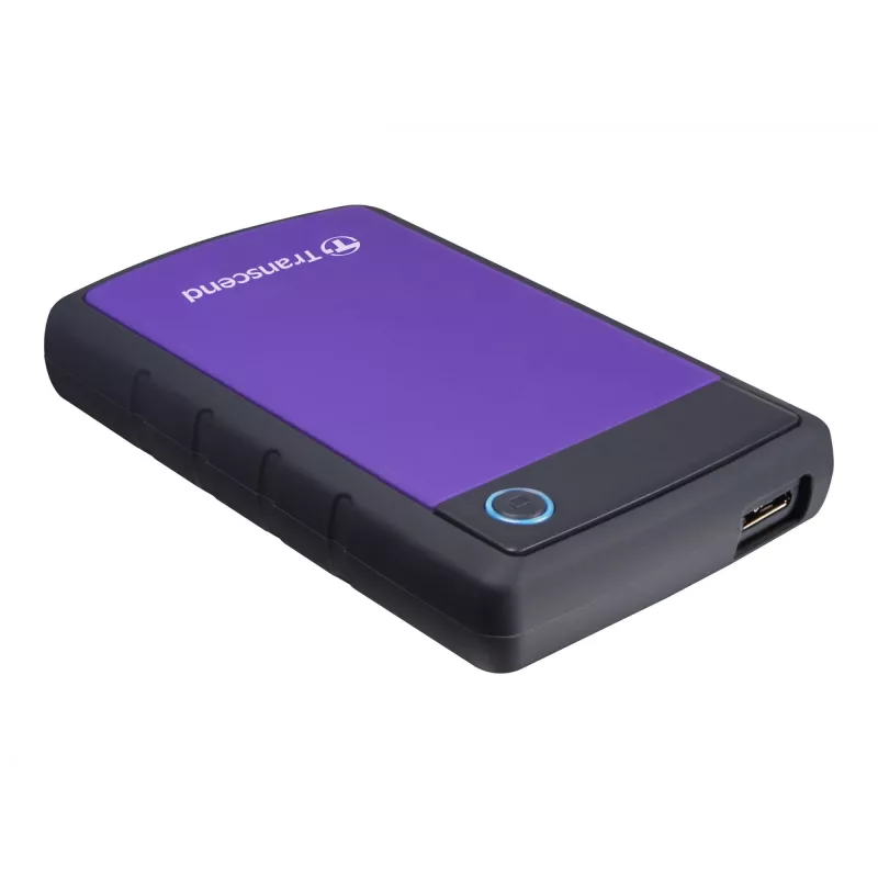 Transcend StoreJet 25H3P - pevný disk - 4TB - externý (prenosný) - 2.5 (6,4 cm) - USB3.0 - 256-bit-AES - fialový (TS4TSJ25H3P)