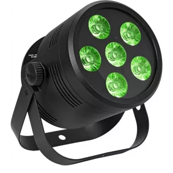 Stage LED Par svetlo EUROLITE Silent Par 6 QCL Floor RGBW 6x4W, kompaktný podlahový PAR reflektor