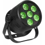 Stage LED Par svetlo EUROLITE Silent Par 6 QCL Floor RGBW 6x4W, kompaktný podlahový PAR reflektor