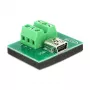 Káblový adaptér DeLOCK 65518 Mini USB 6p čierny zelený