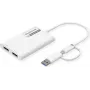 ROLINE zobrazovací adaptér USB Type C A - Dual DP 4K60 ST/BU - adaptér - digitálny/dátový (12.03.3207)