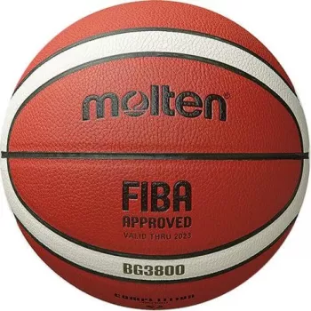 Basketbal MOLTEN B5G3800 veľkosť 5, hnedá koža, indoor & outdoor, laminovaný protišmykový povrch