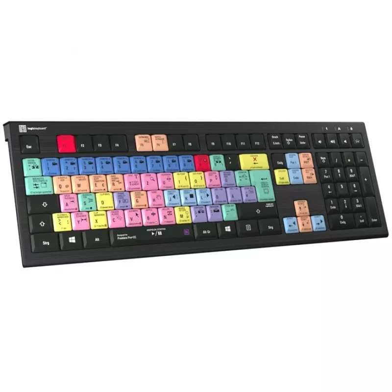 Logickeyboard Adobe Premiere Pro CC ASTRA 2 podsvietená klávesnica nemčina (LKB-PPROCC-A2PC-DE)