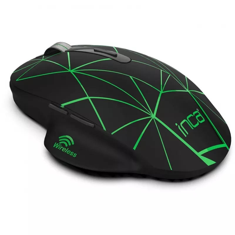 Cian Technology GmbH INCA myš IWM-551 bezdrôtová 1600 DPI batéria USB-C čierna retail - myš - 1 600 dpi