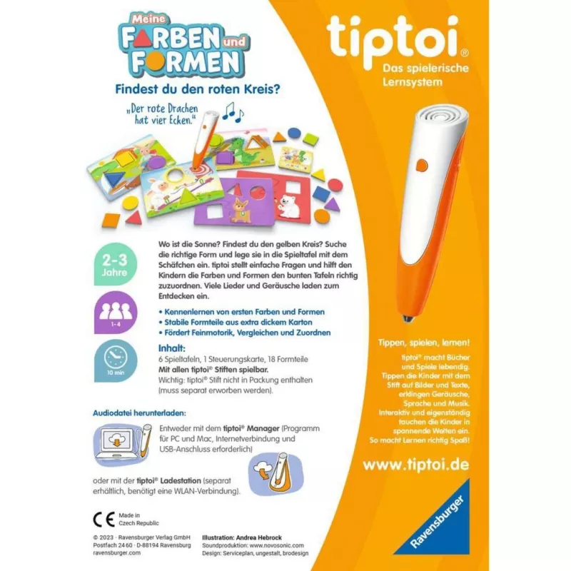 tiptoi Moje farby a tvary, spoločenská hra