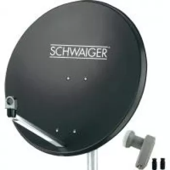 Satelitná parabola SCHWAIGER SPI9961SET2 80 cm s Twin-LNB pre 2 účastníkov