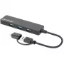 Manhattan USB-C & USB-A combo dock/hub, porty (4): USB-A (x4), 5 Gbit/s (USB 3.2 Gen1 aka USB 3.0), USB napájaný (nie je potrebný externý napájací zdroj)