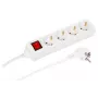 Microconnect MC-GRU0043WS predlžovací kábel 3 m 4 AC zásuvky interiér biely