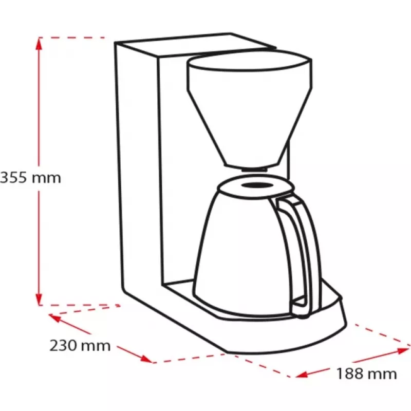 MELITTA Enjoy Therm - kávovar - 12 šálok