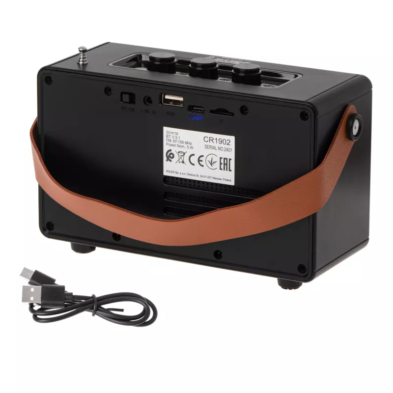 Camry reproduktor s rádiom | CR 1902 B | 5 W | Bluetooth | čierny | bezdrôtové pripojenie