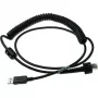 Datalogic - USB kábel - USB - IP67 - 2,4 m - zvinutý - pre PowerScan PD9630-DC, PD9630-HP, PD9630-SR, PM9600