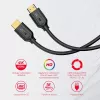 HDMI kábel Unitek C11079BK-3M 3 m, HDMI 2.0, max. rozlíšenie 4096×3112, čierny