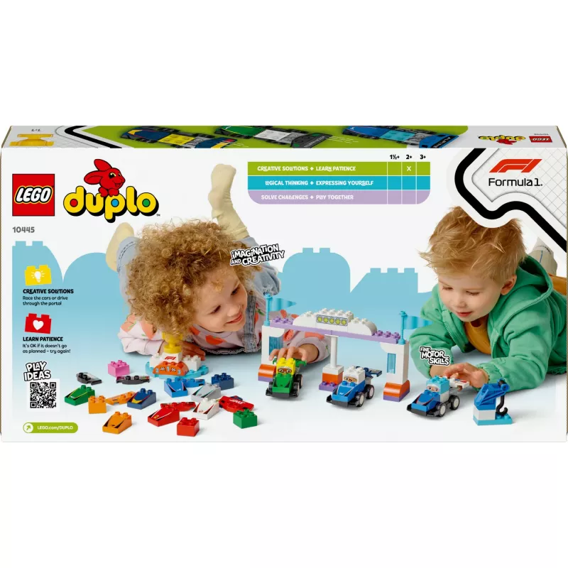 LEGO DUPLO 10445 F1 tímové pretekárske auto a jazdec