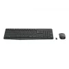 Logitech MK235 bezdrôtová súprava klávesnice a myši plná veľkosť sivá