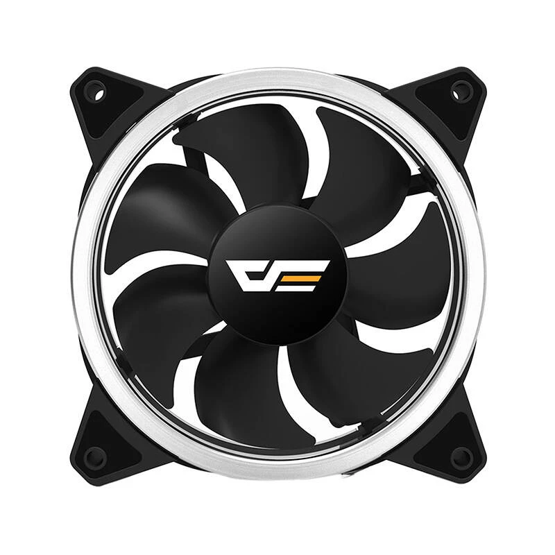 Ventilátor darkFlash DR12 PRO 12 cm čierny 1200 ot/min hydraulické ložisko