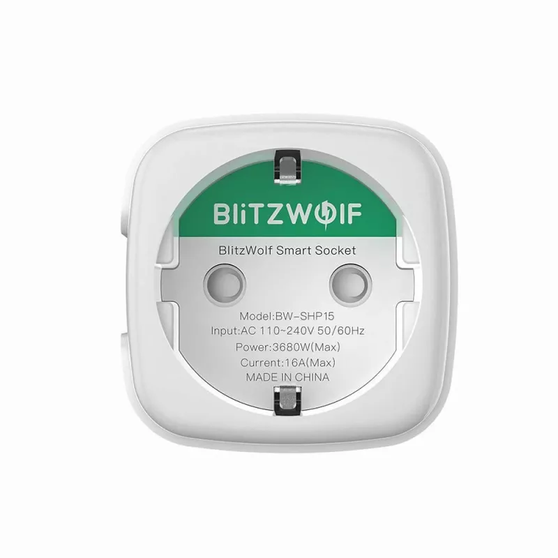 Inteligentná zásuvka BlitzWolf BW-SHP15 ZigBee 3680W — podomietková Wi-Fi/ZigBee kompatibilná zásuvka