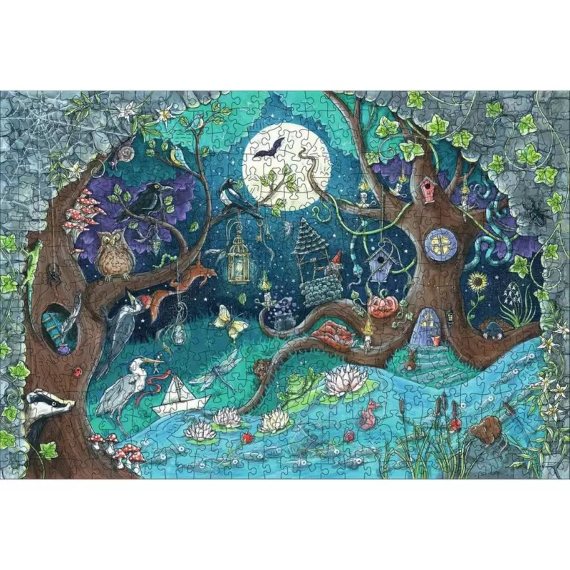 Drevené puzzle fantazijný les (505 dielikov)