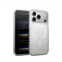 Crong Hybrid Matte Magnetic MagSafe puzdro pre iPhone 17 Pro – priesvitná biela, PC+TPU