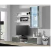 Cama TV stojan SOHO 180 biely/sivý lesklý