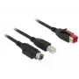 USB kábel DeLOCK 85489 USB 2.0 3 m USB B čierny