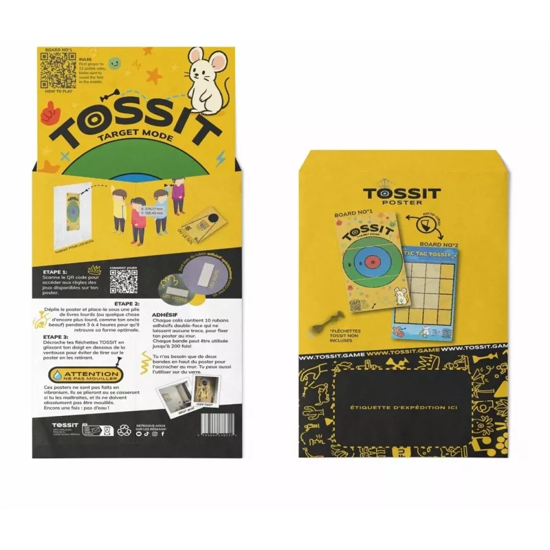 TOSSIT terč – terč a Tic-Tac-Toe