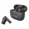 Bezdrôtové slúchadlá do uší Canyon OnGo TWS-10 ANC+ENC True Wireless, sivé (CNS-TWS10BK)