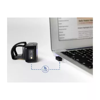DeLOCK USB dongle bezdrôtová čítačka čiarových kódov 2,4 GHz čierna USB A