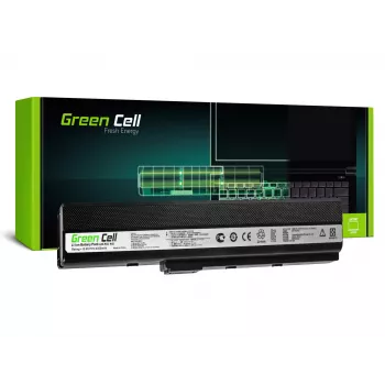 Batéria Green Cell AS02 pre ASUS K52 séria — Li-Ion 4400 mAh, 11,1 V, 6 článkov, čierna