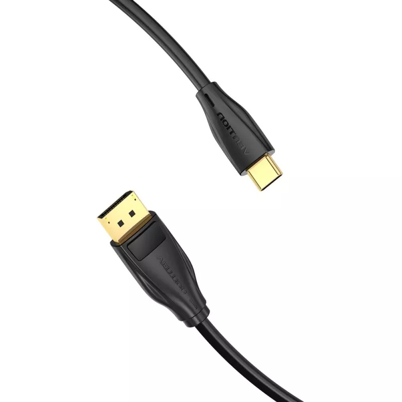 Vention USB-C na DisplayPort 8K kábel 2 m, USB Type-C na DP, čierny