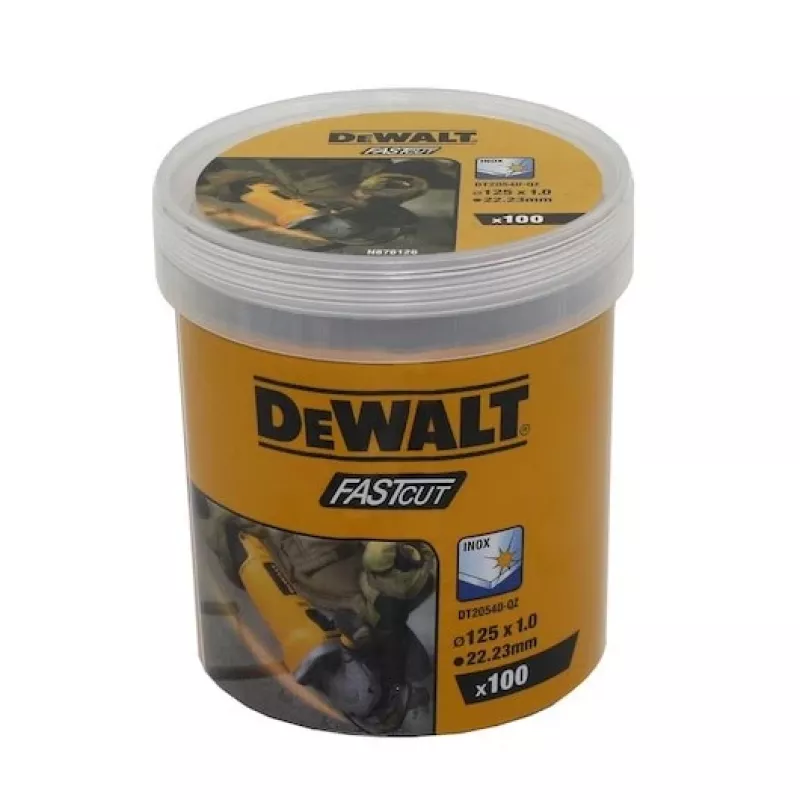 DeWalt DT20540-QZ Metal Target Inox rezné kotúče 125 x 1,0 mm, balenie 100 ks