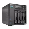 Asustor LOCKERSTOR 4 Gen2 (AS6704T) NAS desktop Intel® Celeron® N N5105 4 GB DDR4 0 TB ADM čierna