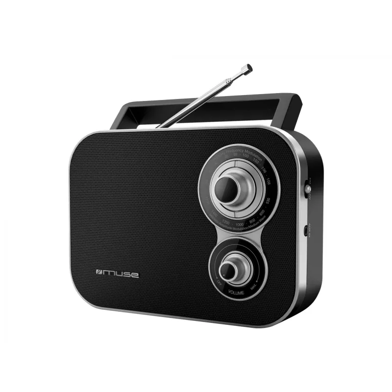 Muse | M-051R | 2-pásmové vreckové rádio | čierna