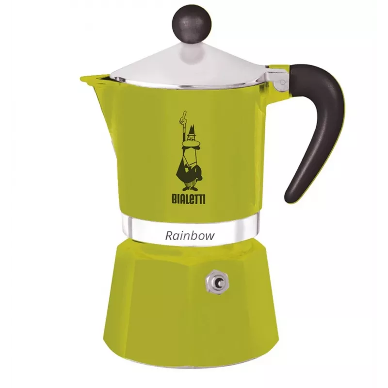 Bialetti Rainbow moka kanvica 0,27 l zelená