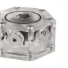 Indikátor prietoku BitsPower Hexagon Flow Indicator-RGB BP-HFI-RGB — RGB osvetlenie, šesťuholníkový dizajn