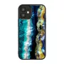 Ochranné puzdro iKins pre Apple iPhone 12 mini — fialový achátový vzor