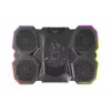 Esperanza Breva EGC107 herná chladiaca podložka pod notebook s držiakom na telefón, 2600 ot./min, LED RGB, čierna